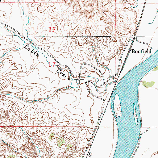 Topographic Map of 10N49E17DBDA01 Well, MT