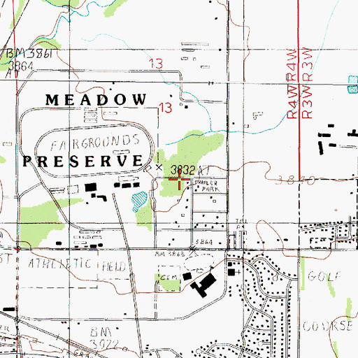 Topographic Map of 10N04W13DCBD01 Well, MT