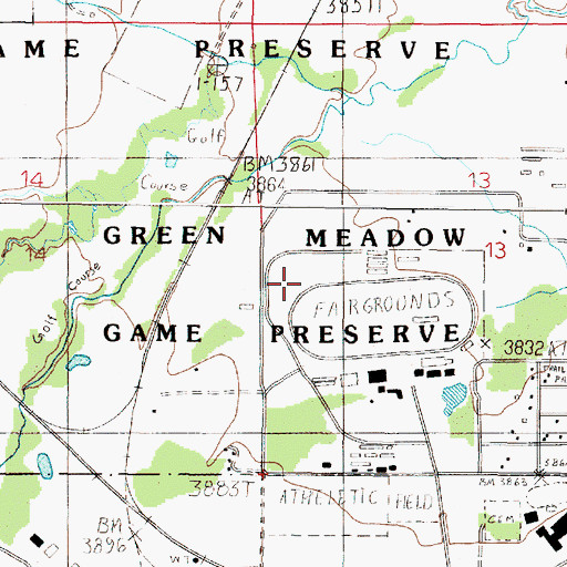 Topographic Map of 10N04W13CBB_01 Well, MT