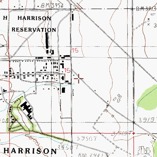 Topographic Map of 10N04W15DBB_01 Well, MT