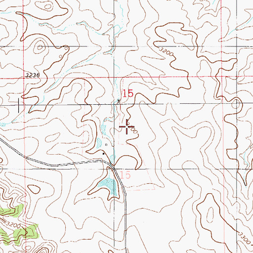 Topographic Map of 10N59E15ABD_01 Well, MT