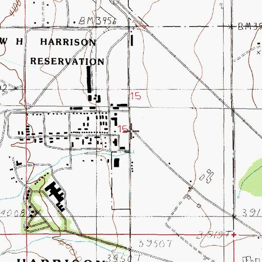 Topographic Map of 10N04W15DBBB01 Well, MT