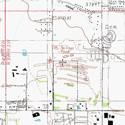 Topographic Map of 10N03W18ACC_01 Well, MT