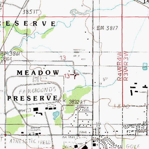 Topographic Map of 10N04W13ACCD01 Well, MT