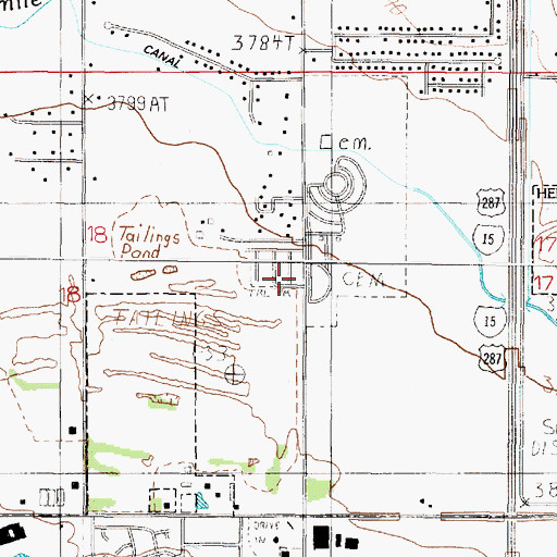 Topographic Map of 10N03W18ADDD01 Well, MT