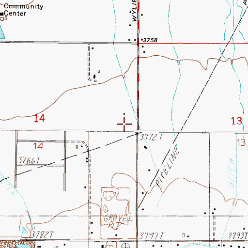 Topographic Map of 10N03W14ADD_01 Well, MT