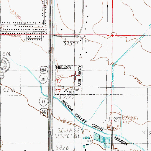 Topographic Map of 10N03W17ACAD01 Well, MT