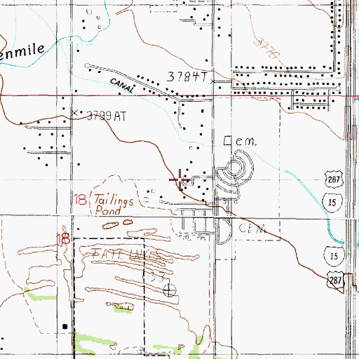 Topographic Map of 10N03W18ADAC02 Well, MT