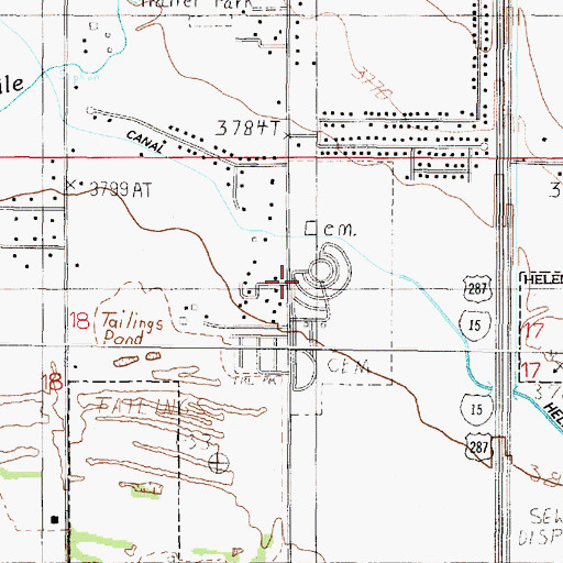 Topographic Map of 10N03W18ADA_04 Well, MT