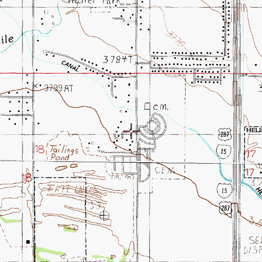 Topographic Map of 10N03W18ADA_01 Well, MT