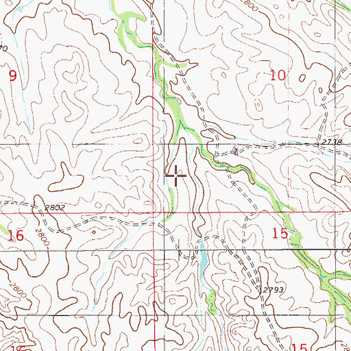 Topographic Map of 10N57E10CC__01 Well, MT