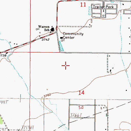Topographic Map of 10N03W14BDAC01 Well, MT