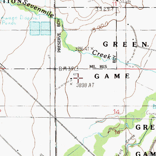 Topographic Map of 10N04W14BBA_01 Well, MT