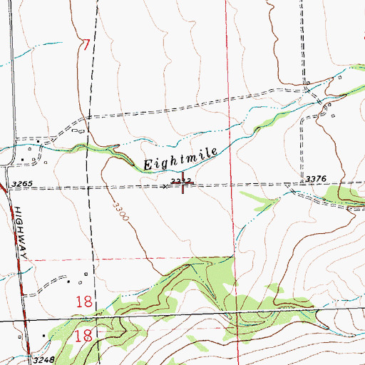 Topographic Map of 10N19W07DDDC01 Well, MT
