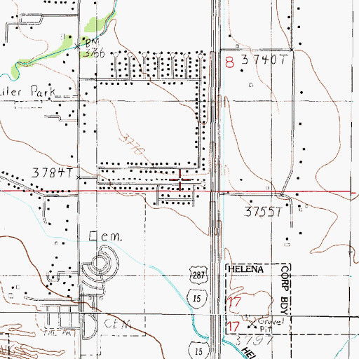 Topographic Map of 10N03W08CDDC02 Well, MT