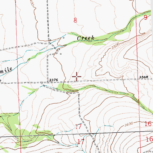 Topographic Map of 10N19W08DCCC01 Well, MT