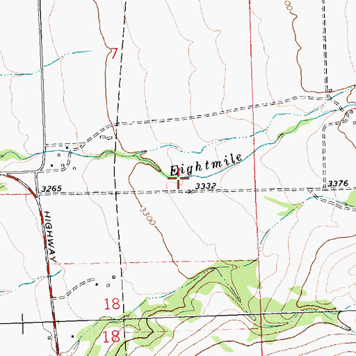 Topographic Map of 10N19W07DDCC01 Well, MT