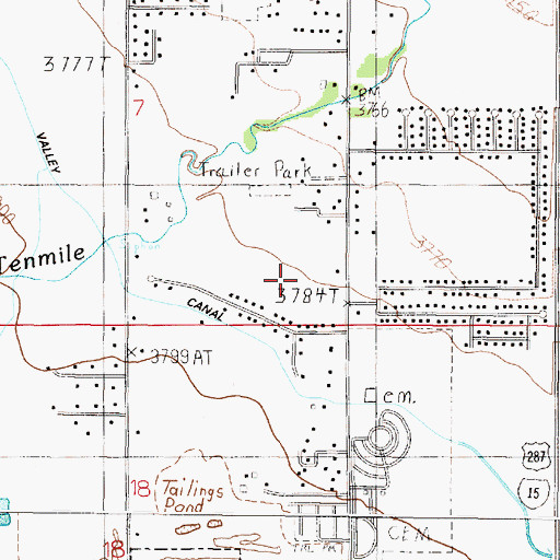 Topographic Map of 10N03W07DDC_01 Well, MT