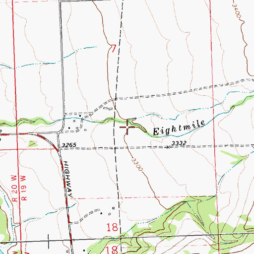 Topographic Map of 10N19W07DC__02 Well, MT