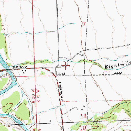 Topographic Map of 10N19W07CD__02 Well, MT