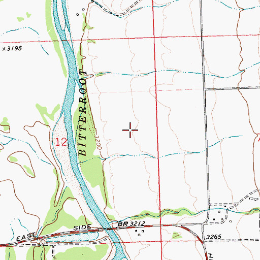 Topographic Map of 10N20W12ADDC01 Well, MT