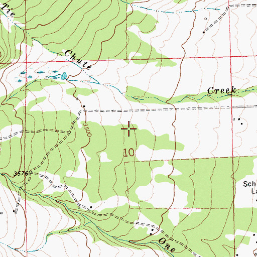 Topographic Map of 10N20W10ACBC01 Well, MT