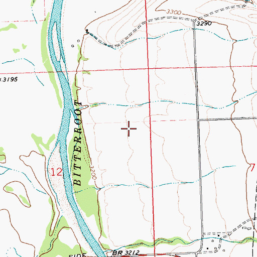 Topographic Map of 10N20W12ADAA01 Well, MT