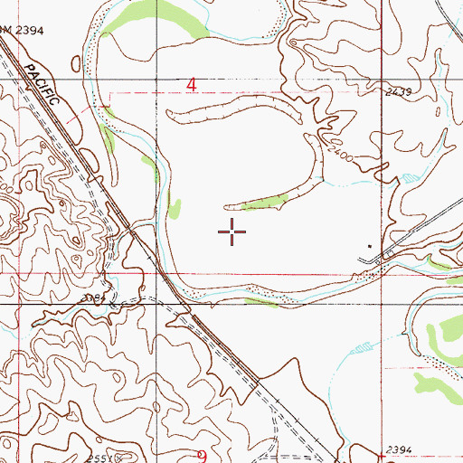 Topographic Map of 10N54E04DC__01 Well, MT