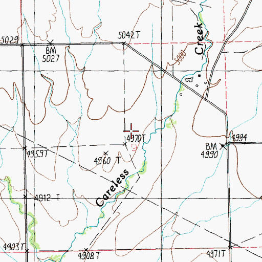Topographic Map of 10N18E09____01 Well, MT
