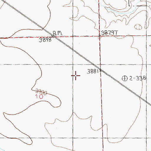 Topographic Map of 10N23E10A___01 Well, MT
