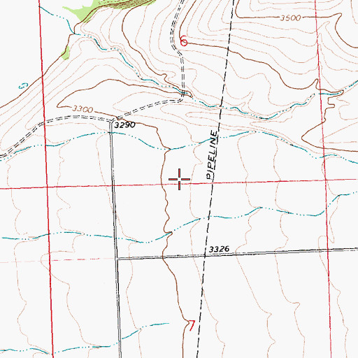 Topographic Map of 10N19W06DCCC01 Well, MT