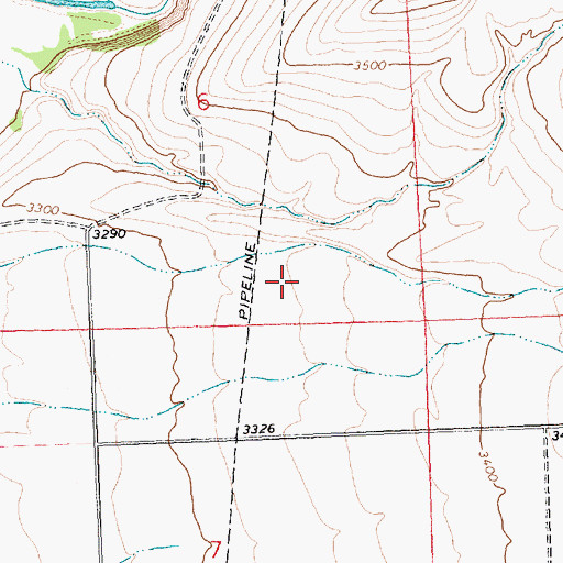 Topographic Map of 10N19W06DCDA01 Well, MT