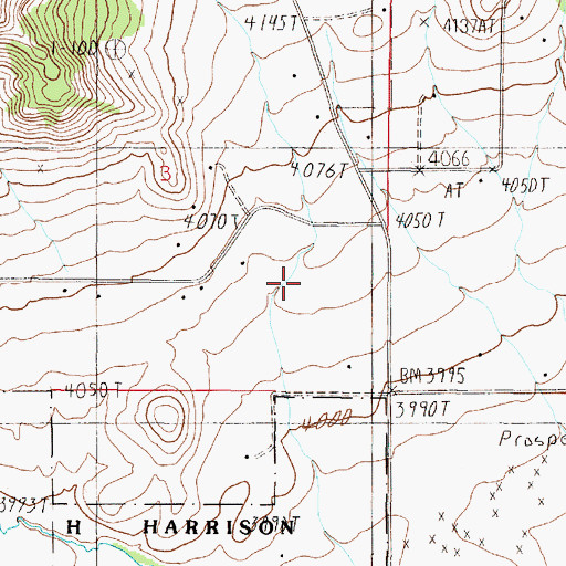 Topographic Map of 11N04W34DABB01 Well, MT