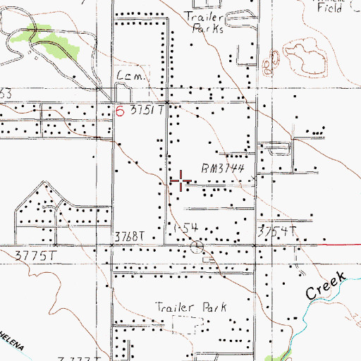 Topographic Map of 10N03W06DCA_01 Well, MT
