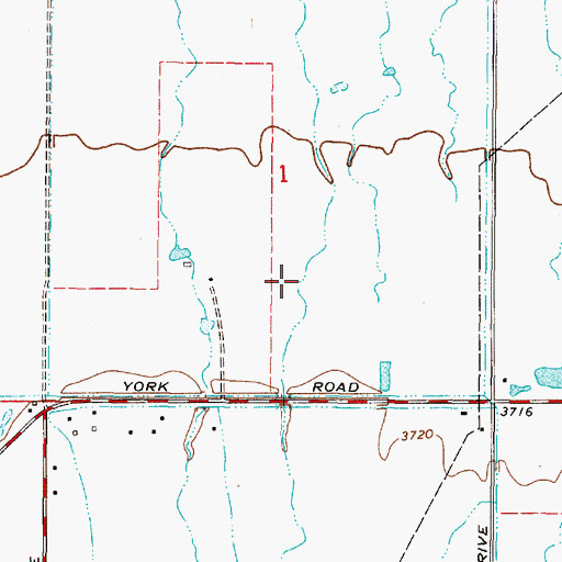 Topographic Map of 10N03W01DBCC02 Well, MT