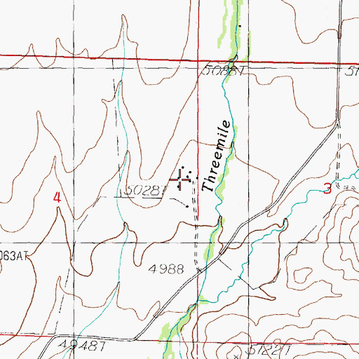 Topographic Map of 10N08W04ADDA01 Well, MT