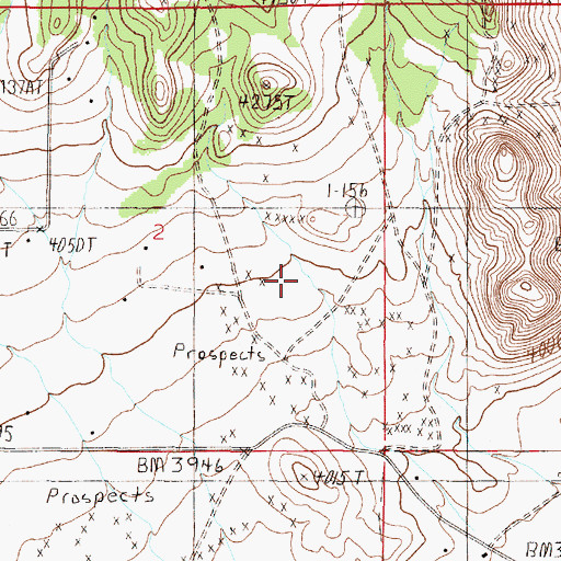 Topographic Map of 10N04W02DABD01 Well, MT