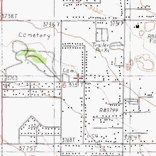 Topographic Map of 10N03W06ACDC01 Well, MT