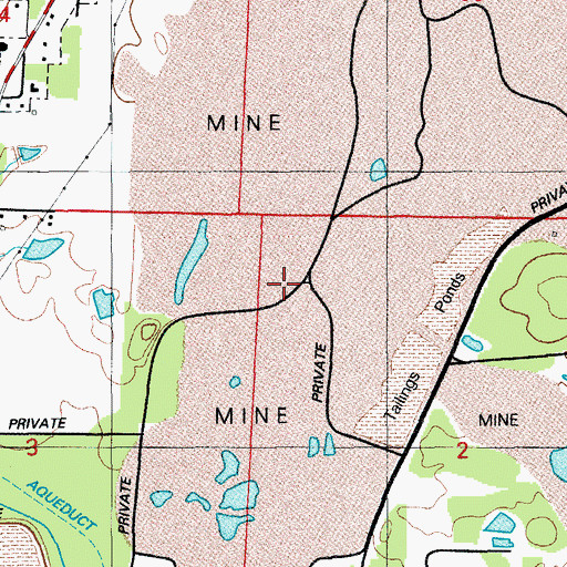 Topographic Map of Elrod Mine, AR