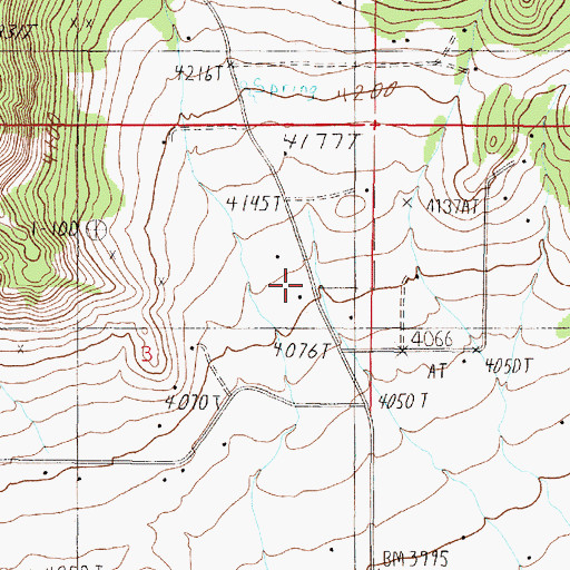 Topographic Map of 10N04W03ADBD01 Well, MT