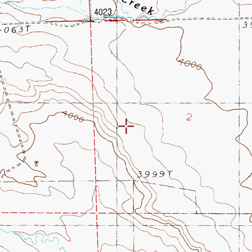 Topographic Map of 10N22E02C___01 Well, MT