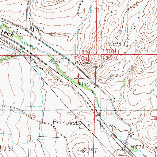 Topographic Map of 10N04W05AADB01 Well, MT