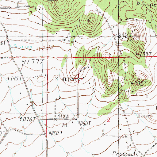 Topographic Map of 10N04W02BACB01 Well, MT