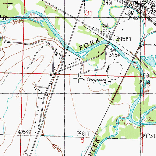 Topographic Map of 10N12W06BAAA01 Well, MT