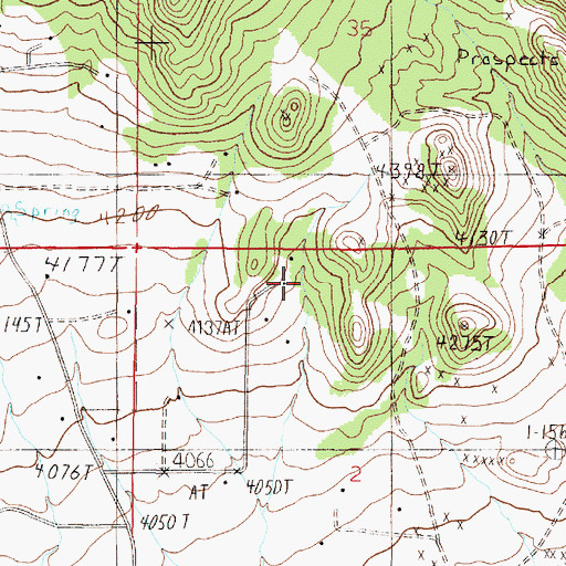 Topographic Map of 10N04W02BABD01 Well, MT