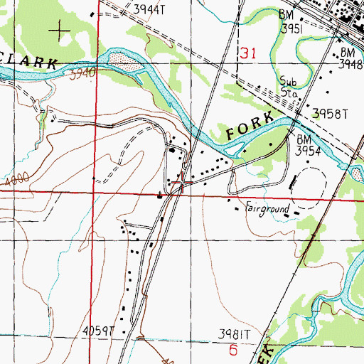 Topographic Map of 11N12W31CCAD01 Well, MT