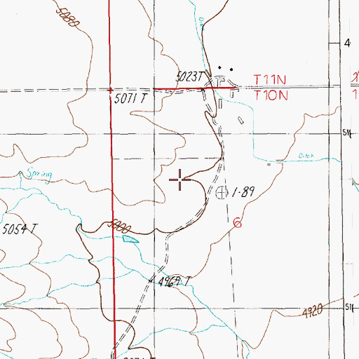 Topographic Map of 10N15E06B___01 Well, MT