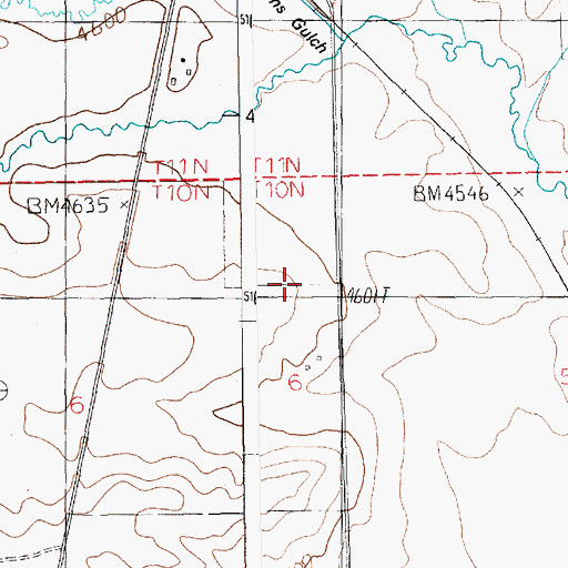 Topographic Map of 10N16E06ADD_01 Well, MT