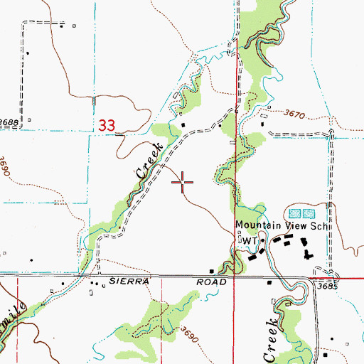 Topographic Map of 11N03W33DAC_01 Well, MT