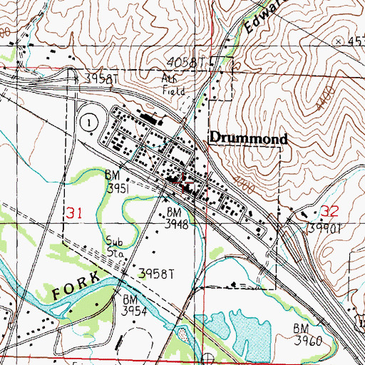 Topographic Map of 11N12W31ADAD02 Well, MT